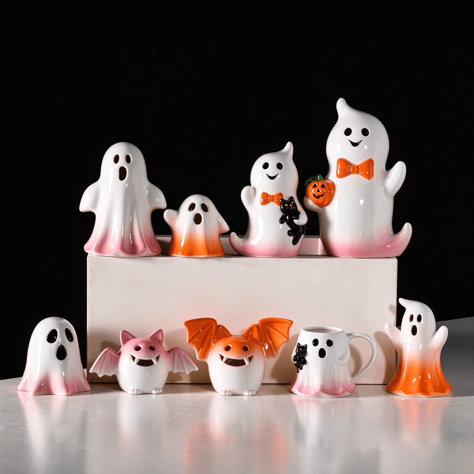 Ceramic Ghost & Bat Collection