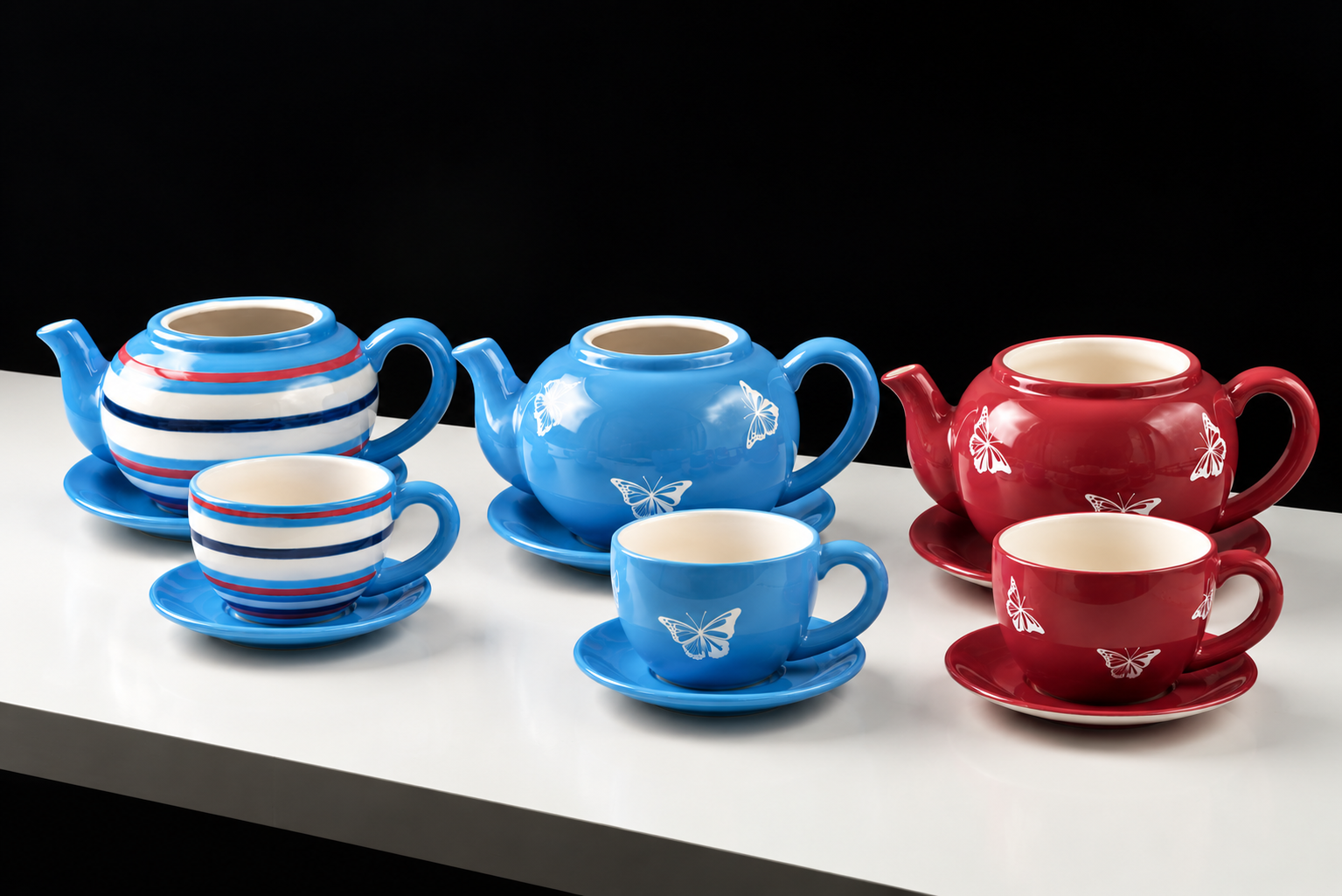 Teapot & Teacup Ceramic Planters Collection